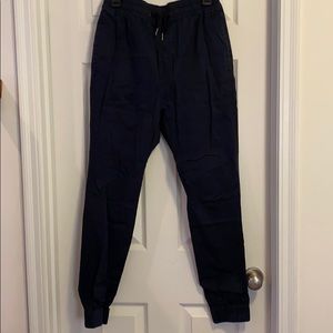 Zanerobe Men’s navy Joggers with Drawstring | W 34